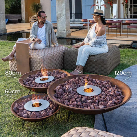 Tacho Rústico - Lareira Externa Corten | 150cm Tacho Rústico - Lareira Externa Corten | 150cm