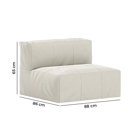 Lounge 3 Puffs Modulares para Canto Lounge 3 Puffs Modulares para Canto
