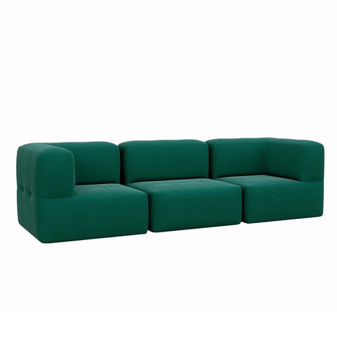 Lounge 3 Puffs Modulares com Dois Cantos