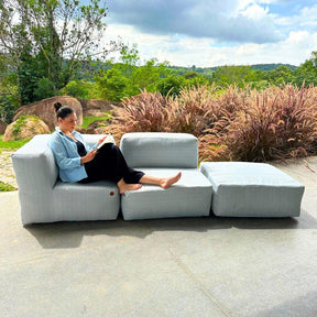 Lounge 3 Puffs Modulares para Canto