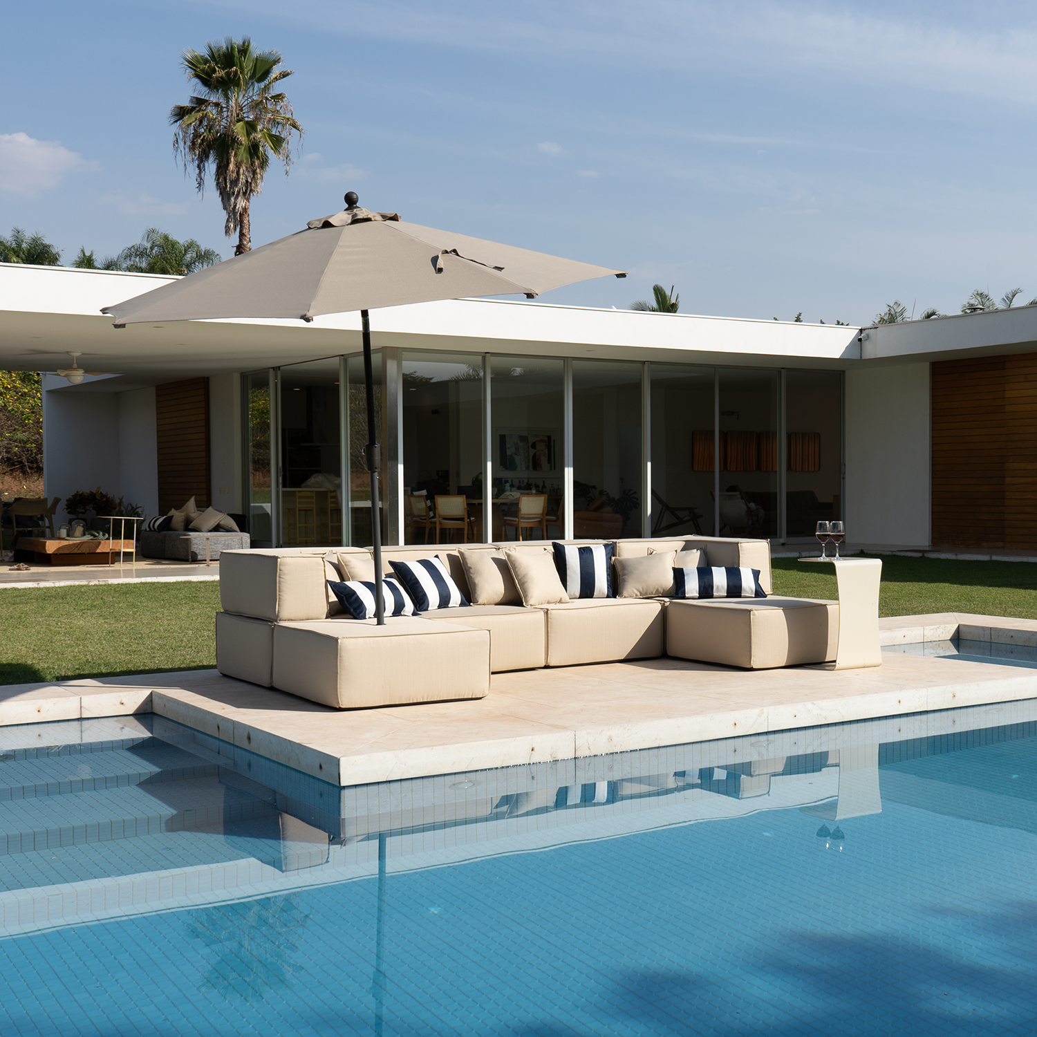 Lounge Zimma com 6 Módulos + Ombrelone