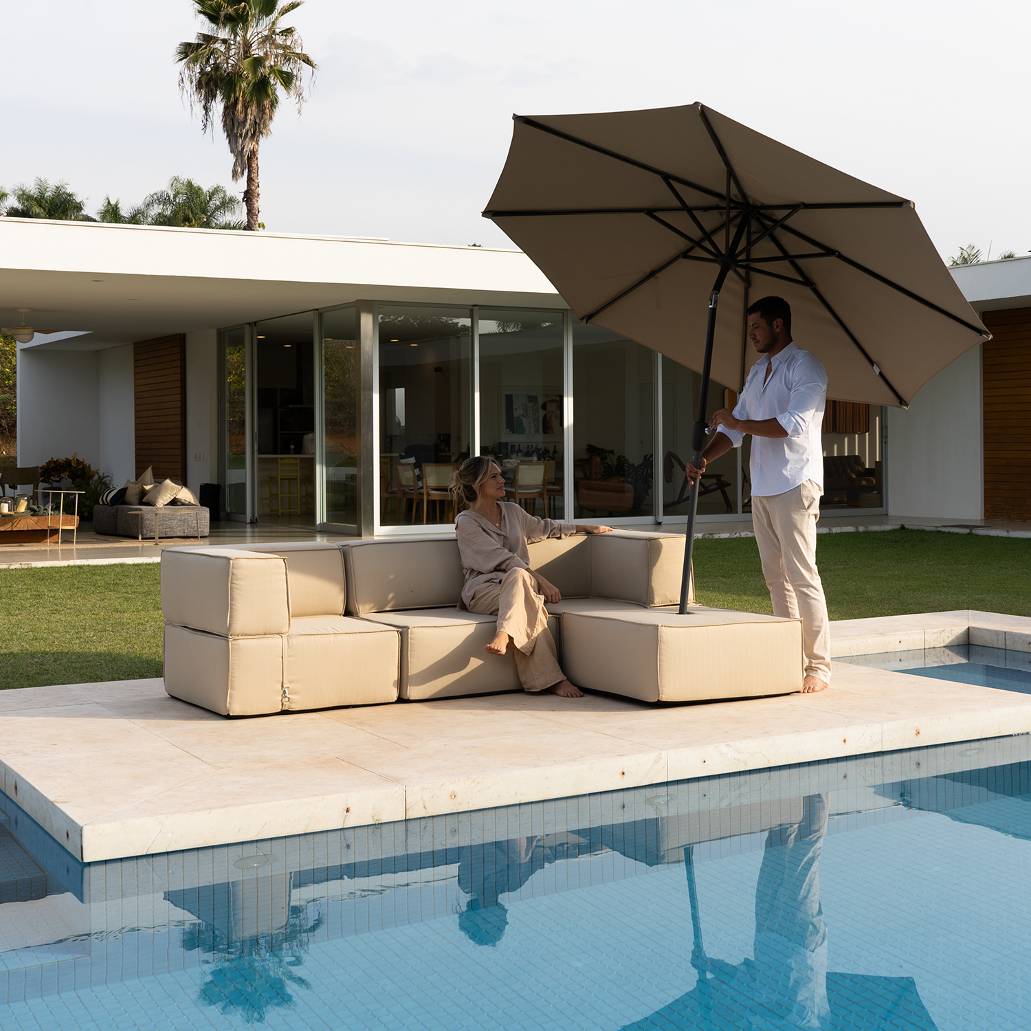 Lounge Zimma com 6 Módulos + Ombrelone