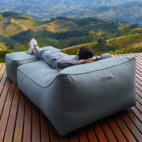 Espreguiçadeira Casal Duo, Puff de Jardim