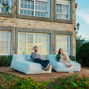 Espreguiçadeira Casal Duo, Puff de Jardim