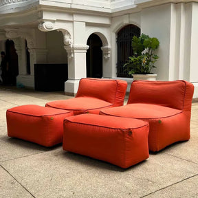 Kit 2 Puffs Poltrona Joy + 2 Apoios de Brinde