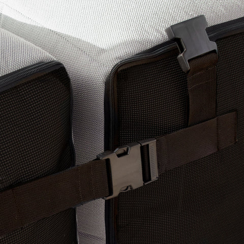 Lounge 3 Puffs Modulares com Dois Cantos