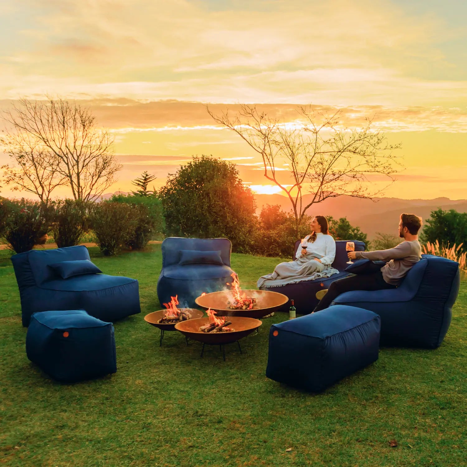 Poltrona Joy, Puff de Jardim