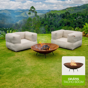 2 Puffs Comfy + 1 Tacho 60cm Grátis