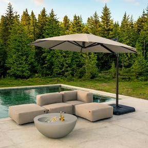 Kit 4 Puffs Puzz Modular + Champanheira + Ombrelone