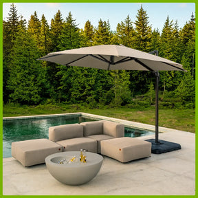 Kit 4 Puffs Puzz Modular + Champanheira + Ombrelone