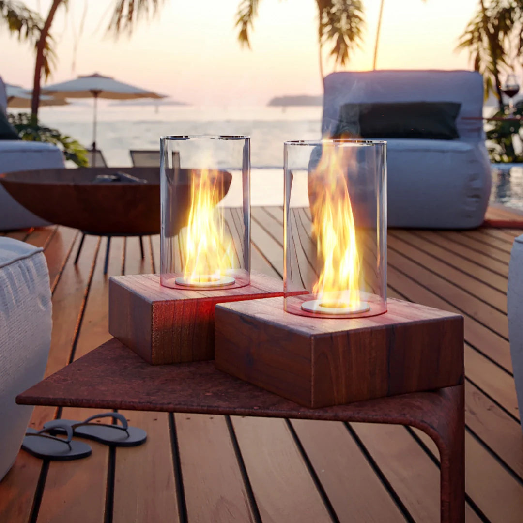 Lareira de Mesa, Ecowood