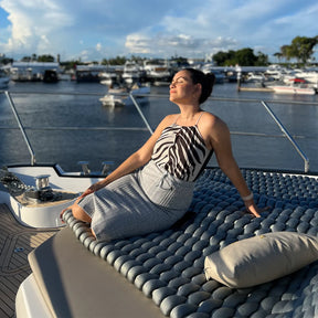 Kit 2 Tapetes Flutuante Tricô Náutico