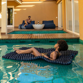 Kit 2 Tapetes Flutuante Tricô Náutico