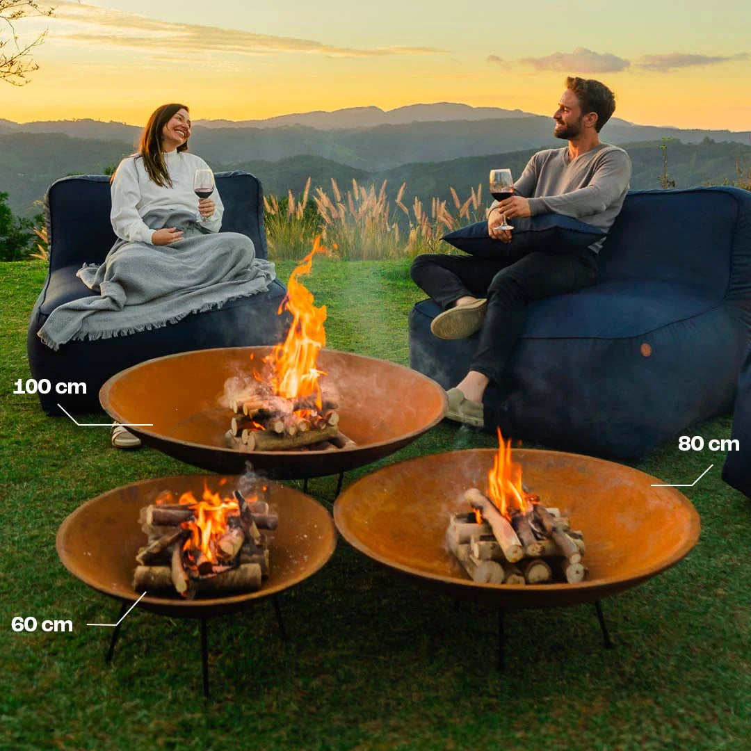 Tacho Rústico - Lareira Externa Corten | 60cm