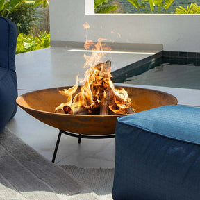 Tacho Rústico - Lareira Externa Corten | 80cm