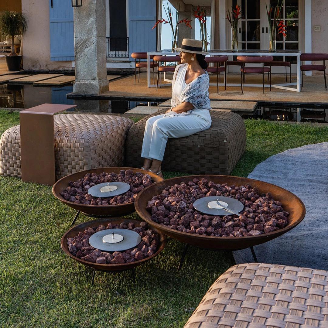 Tacho Rústico - Lareira Externa Corten