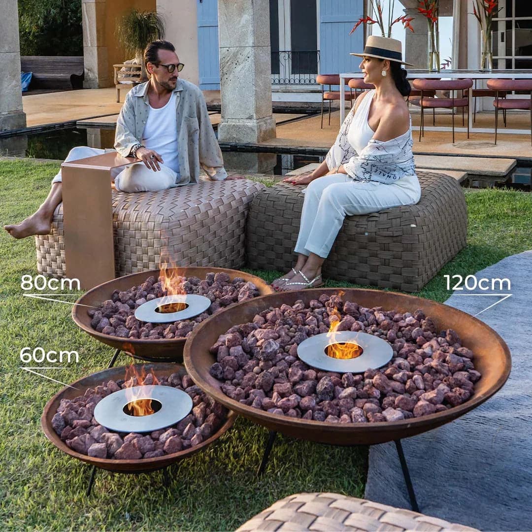 Tacho Rústico - Lareira Externa Corten | 100cm