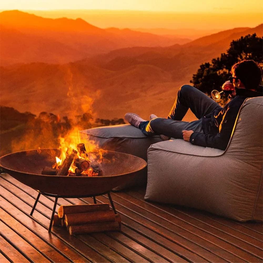 Tacho Rústico - Lareira Externa Corten | 120cm