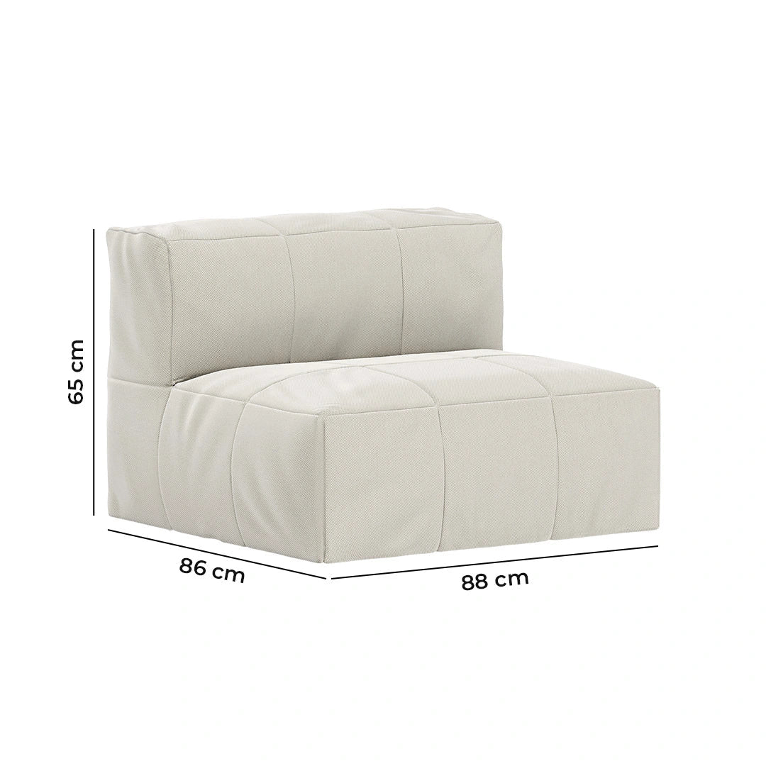 Lounge de 5 Puffs Modulares para Canto