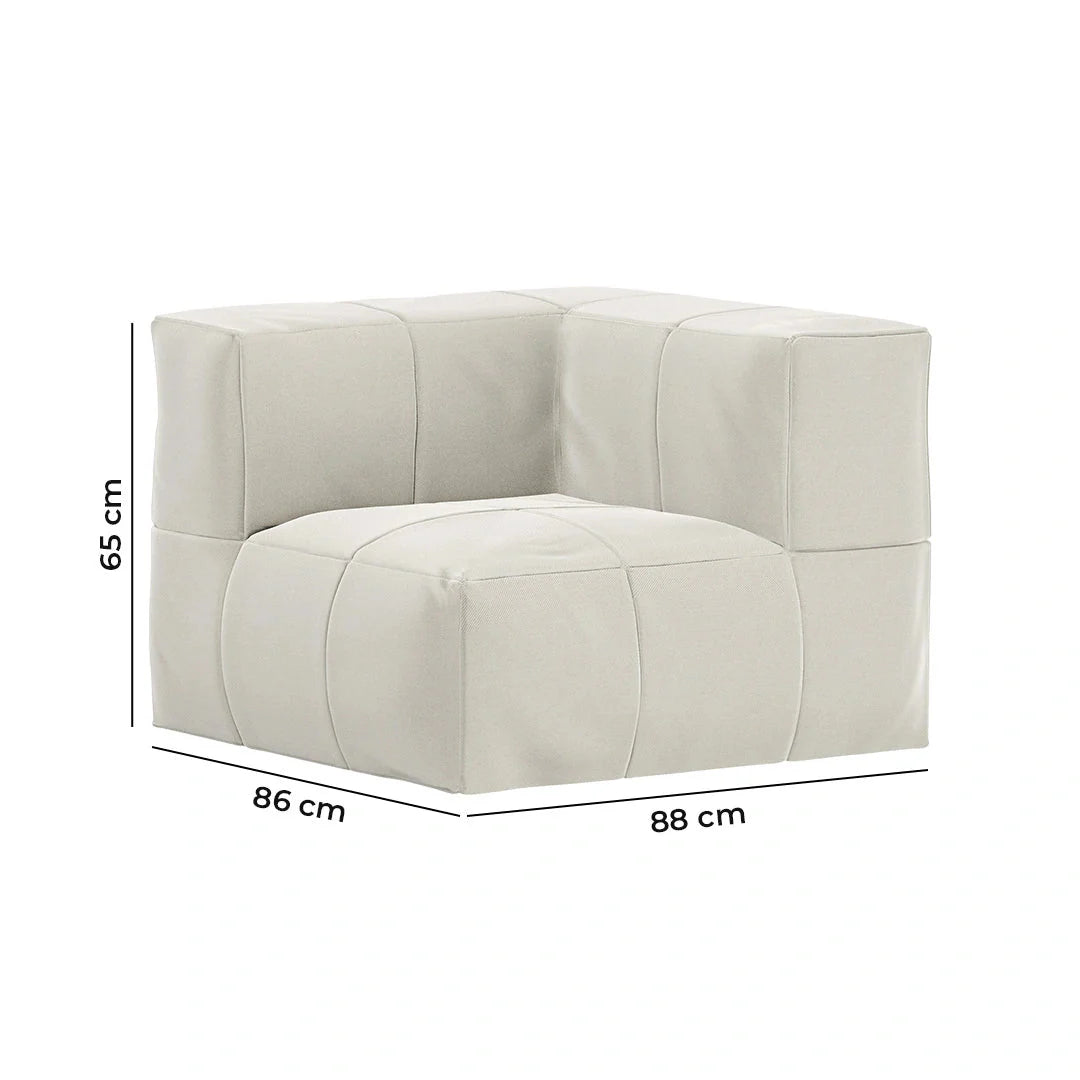 Lounge com 4 Puffs Modulares