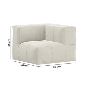Lounge com 4 Puffs Modulares
