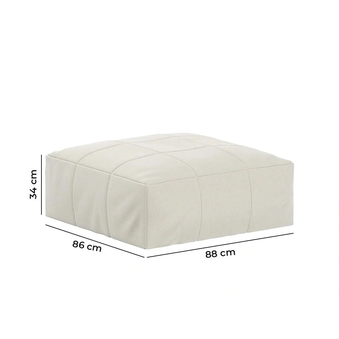 Lounge de 5 Puffs Modulares para Canto