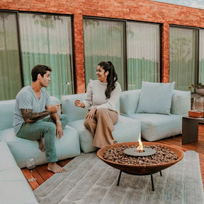 Tacho Corten 80cm com Queimador, Completo