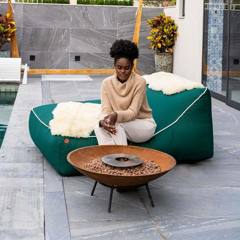 Tacho Corten 100cm com Queimador, Completo