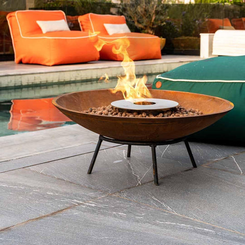 Tacho Corten 100cm com Queimador, Completo