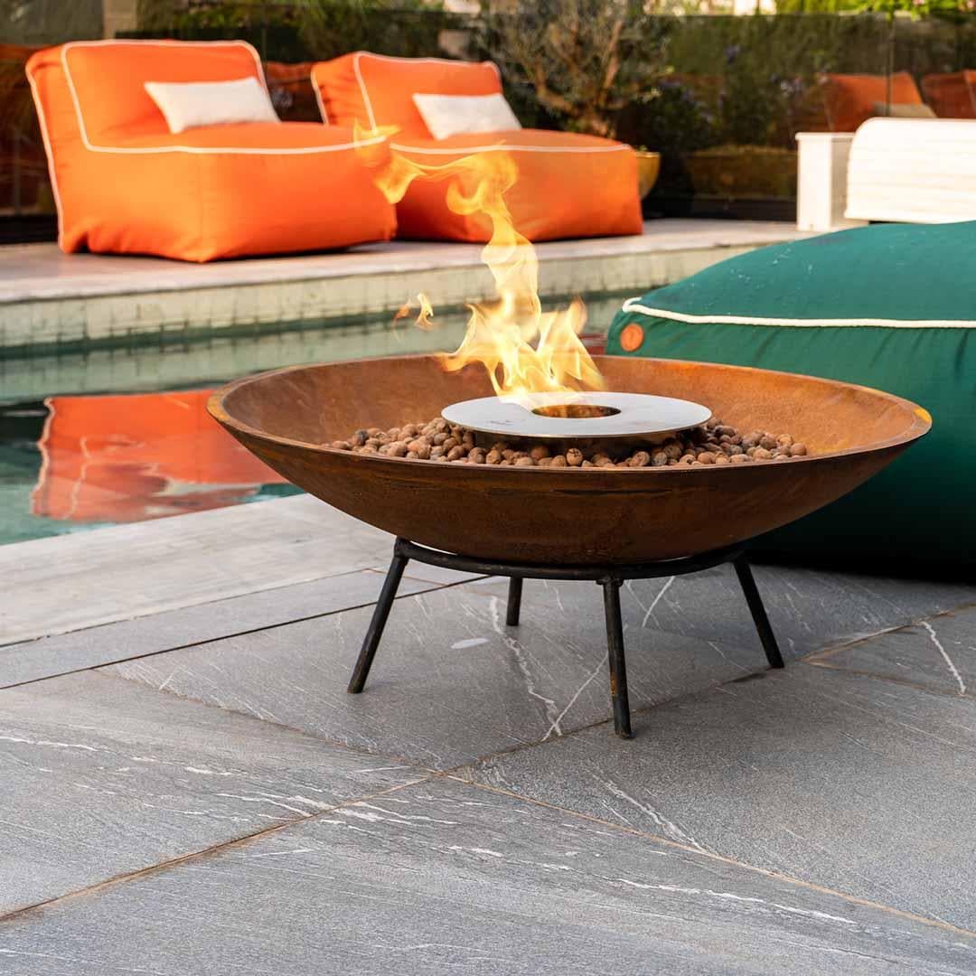 Tacho Corten 80cm com Queimador, Completo